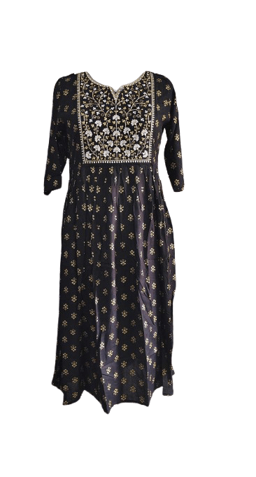 Branded Umbrella Kurti with Pocket – Rayon & Popcorn Fabric