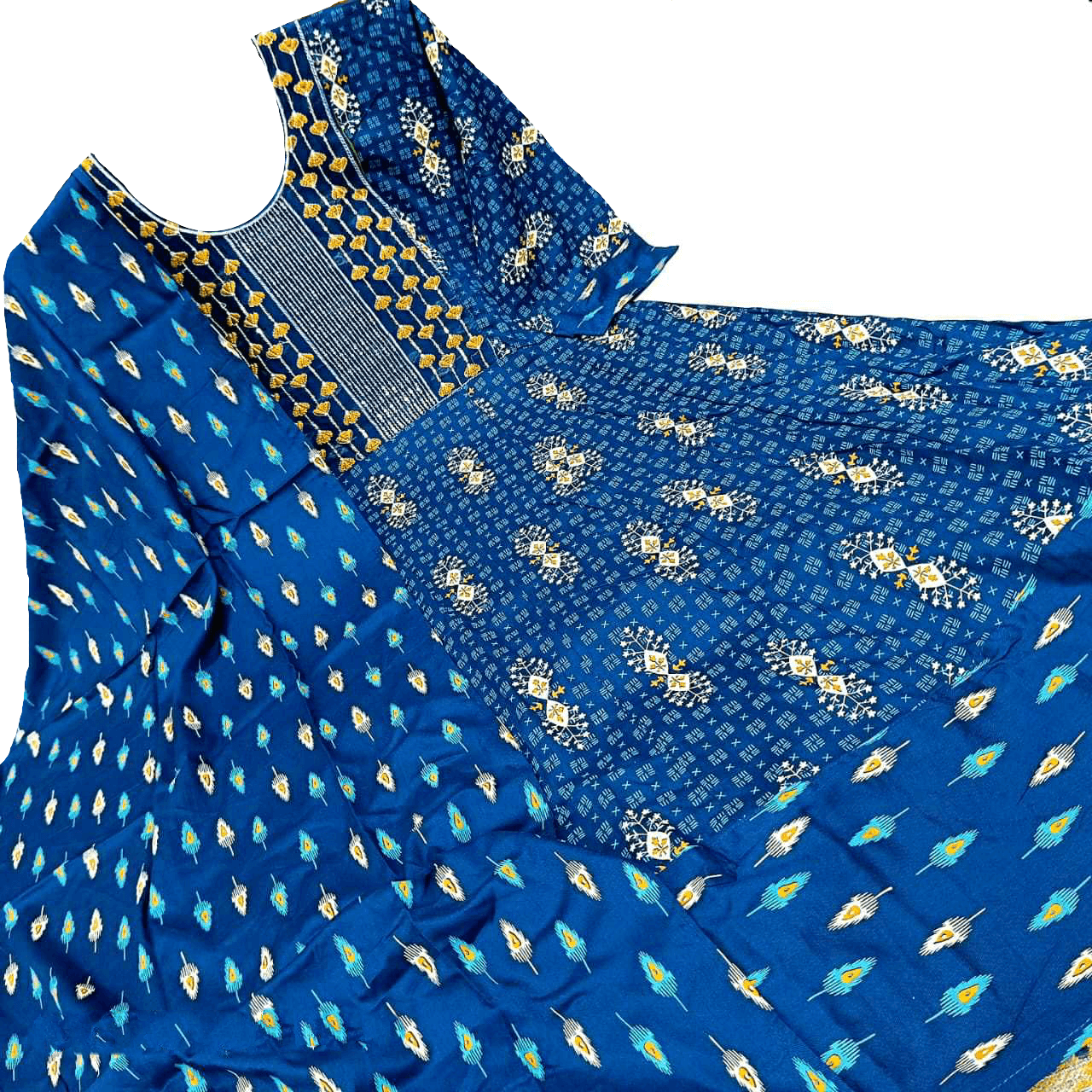 Anarkali Shawl Set – Heavy Cotton Flair Collection
