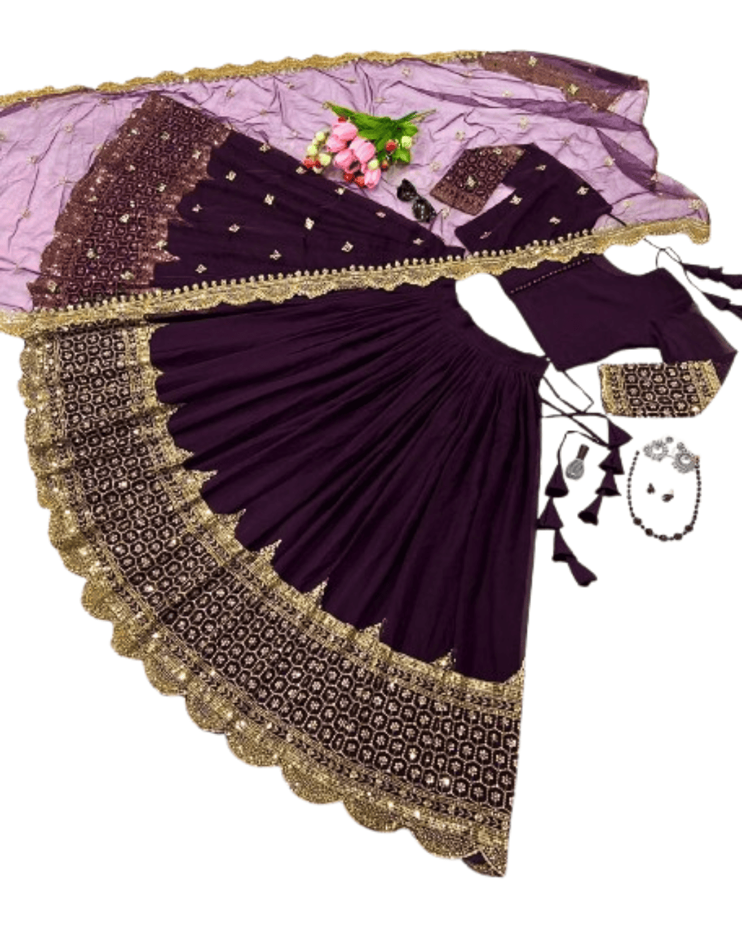 Lehenga with Choli & Dupatta