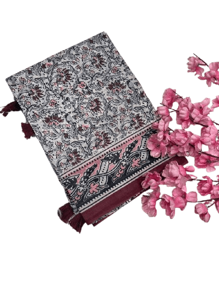 Madhumitha Chanderi Saree – Digital Print Festive Collection