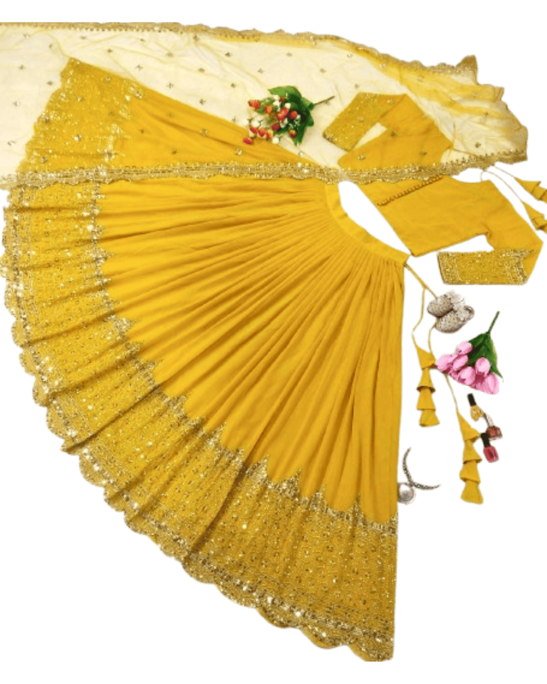 Lehenga with Choli & Dupatta