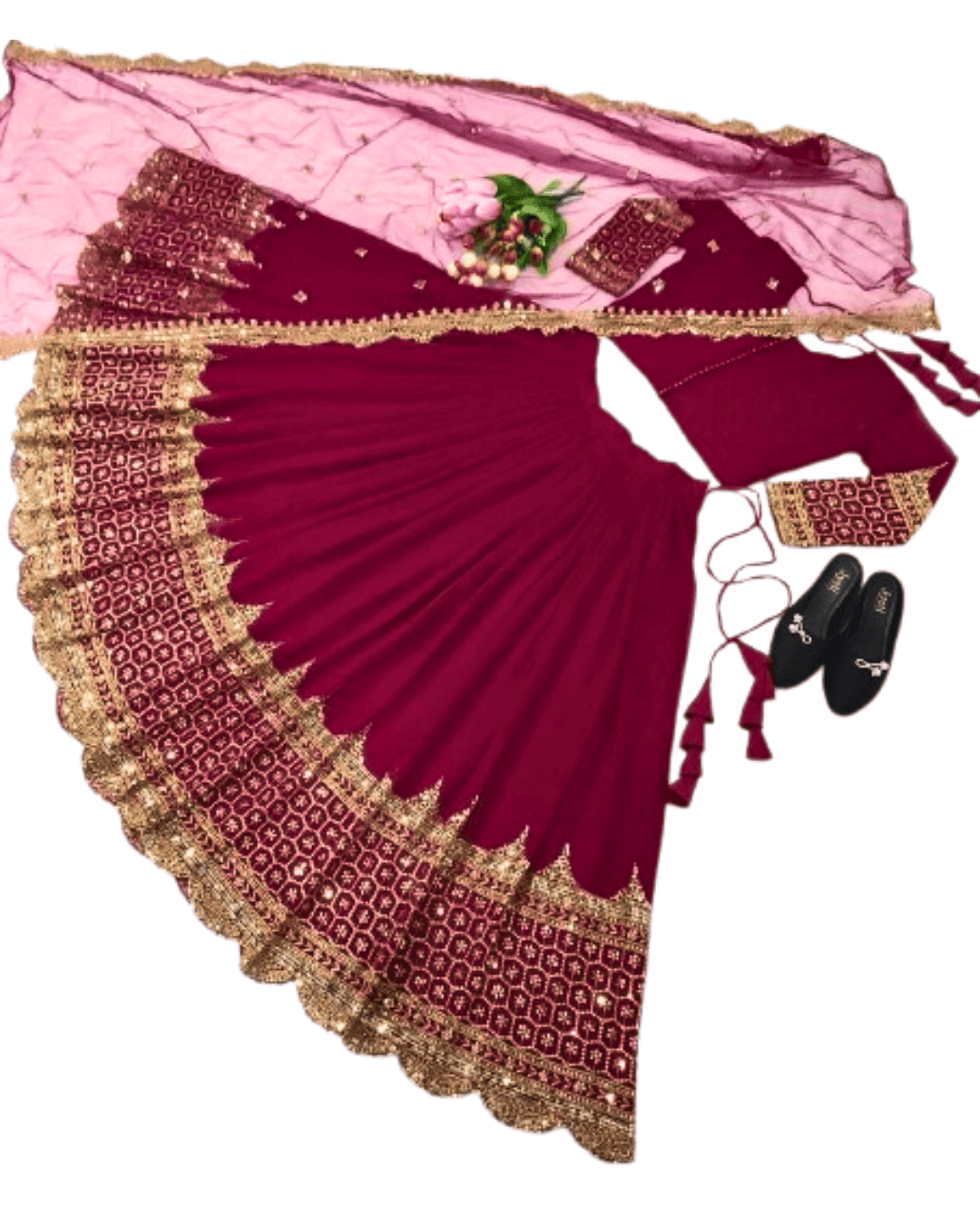 Lehenga with Choli & Dupatta