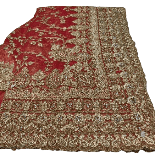 Twillnet Bridal Saree – Heavy Jarkan Glitter Collection