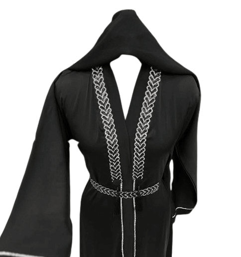 Diamond Chain Abaya – Front Open Luxury Collection