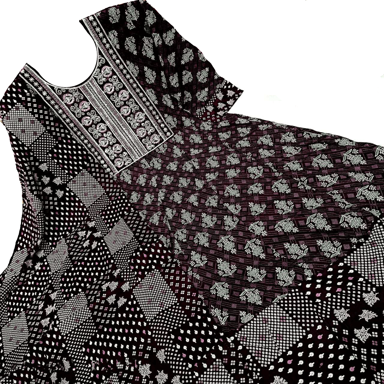 Anarkali Shawl Set – Heavy Cotton Flair Collection
