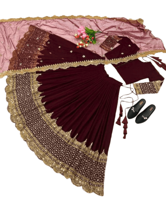 Lehenga with Choli & Dupatta
