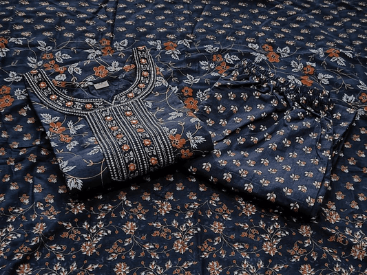 Premium Cotton Three Piece Set – Complete Kurti Collection