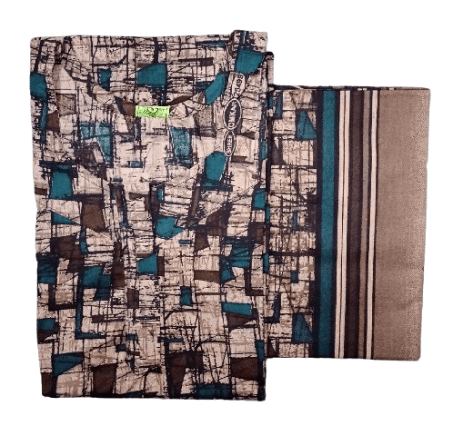 Pure Cotton Nighty with Dupatta Set – Batik Design Collection