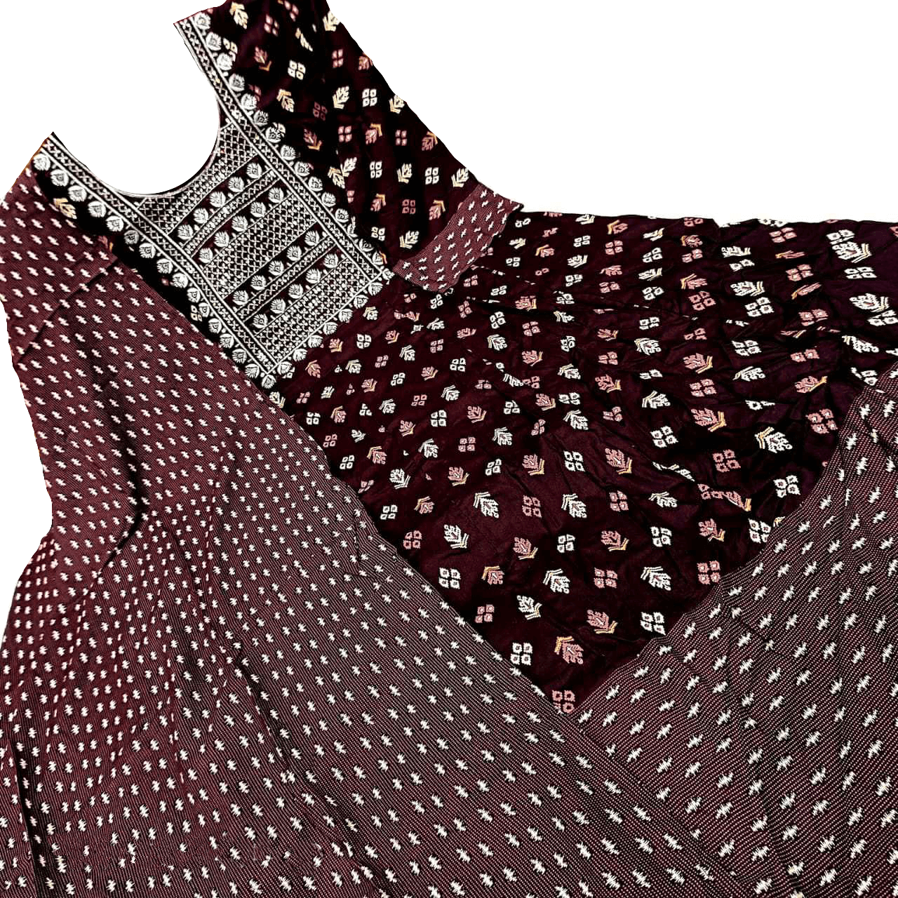 Anarkali Shawl Set – Heavy Cotton Flair Collection