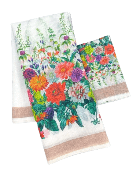 Digital Print Linen Saree – Plain Linen Collection with Matching Blouse