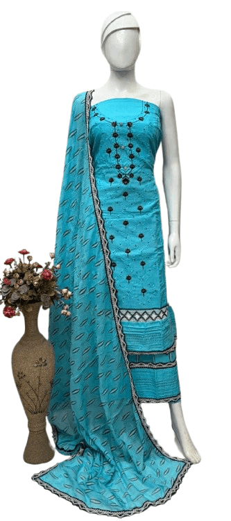 Exclusive Karachi Embroidery Suit Set – Premium Three-Piece Collection