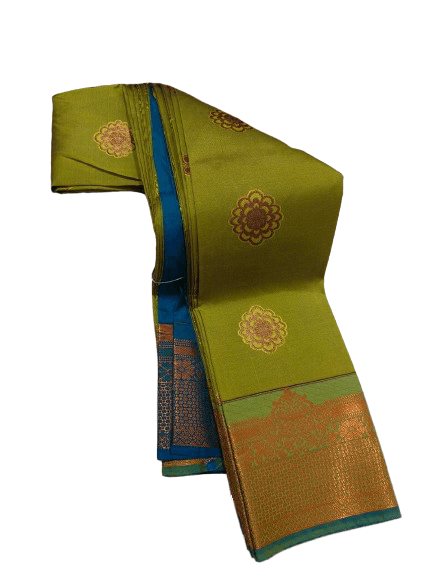 Arani Special Tana Soft Silk Saree – Grand Motif Weave with Contrast Pallu