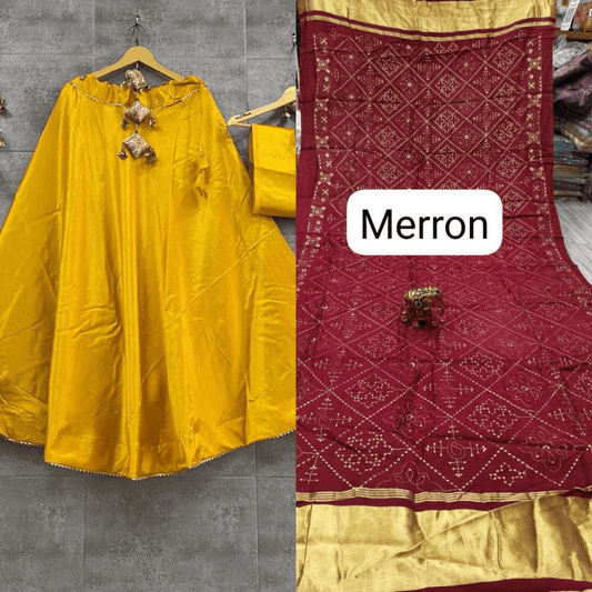 Semi Gajji Silk Lehenga Set – Party Wear Sequence Collection