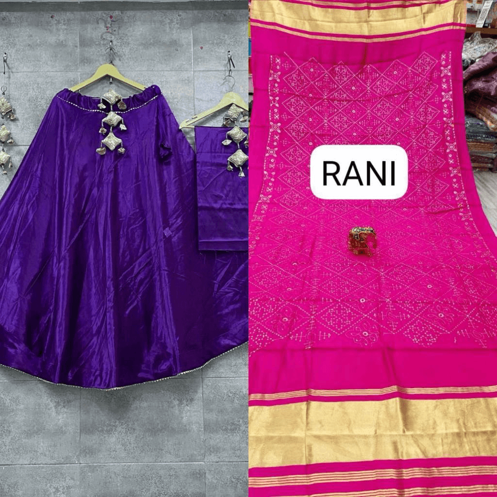 Semi Gajji Silk Lehenga Set – Party Wear Sequence Collection