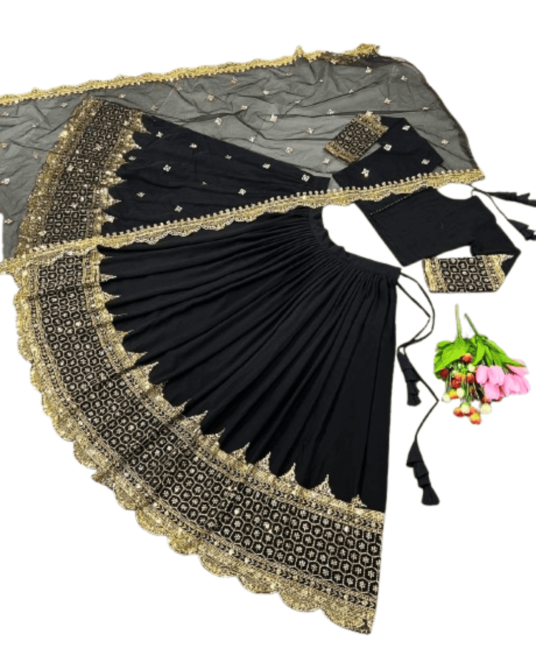 Lehenga with Choli & Dupatta