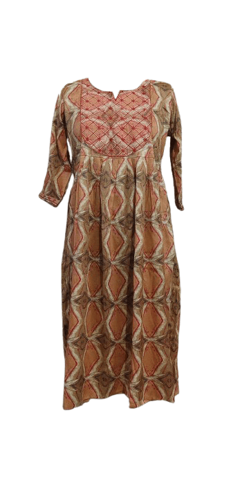 Branded Umbrella Kurti with Pocket – Rayon & Popcorn Fabric