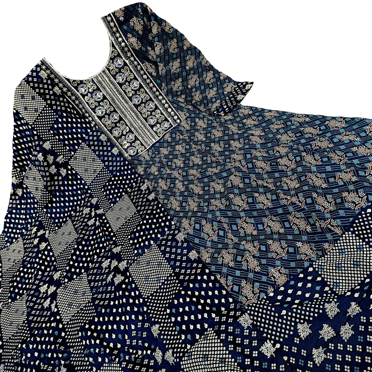Anarkali Shawl Set – Heavy Cotton Flair Collection