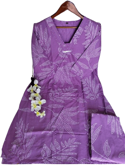 Reyon Kurti Set with Pant – Hand Work Detailing