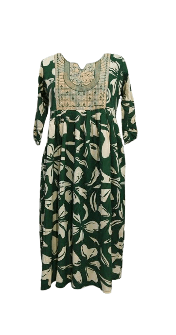 Branded Umbrella Kurti with Pocket – Rayon & Popcorn Fabric