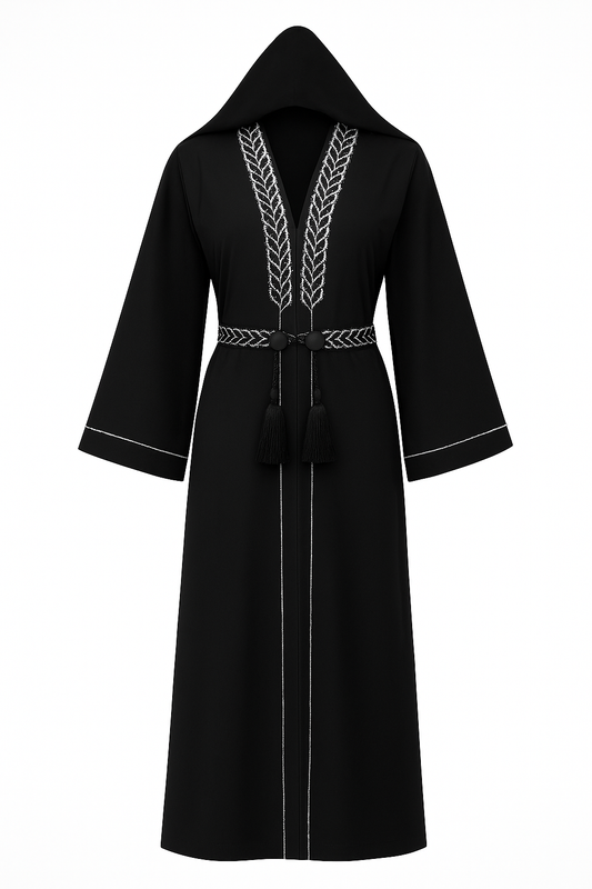Diamond Chain Abaya – Front Open Luxury Collection