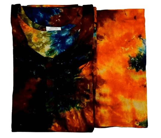 Pure Cotton Nighty with Dupatta Set – Batik Design Collection