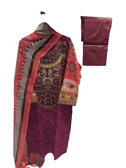 Sapphire Jazmin Lawn Suit with Chiffon Dupatta