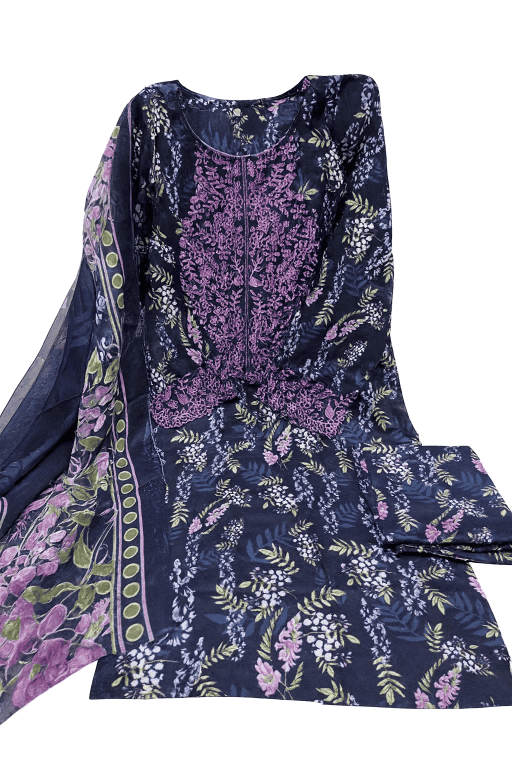 Sapphire Jazmin Lawn Suit with Chiffon Dupatta
