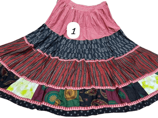 Ajrakh Elegance Skirt – 5 Meter Full Flair Collection