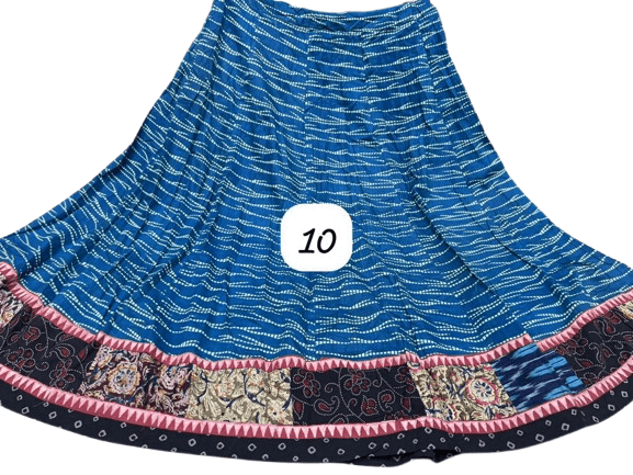 Ajrakh Elegance Skirt – 5 Meter Full Flair Collection