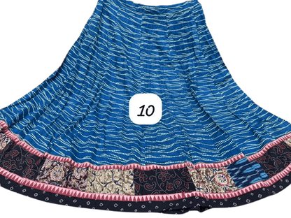 Ajrakh Elegance Skirt – 5 Meter Full Flair Collection