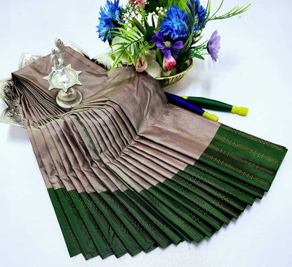 Grand Soft Silk Saree with Zari Pallu – Wedding & Party Wear