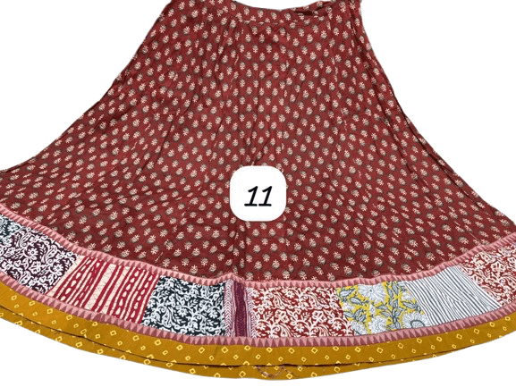 Ajrakh Elegance Skirt – 5 Meter Full Flair Collection