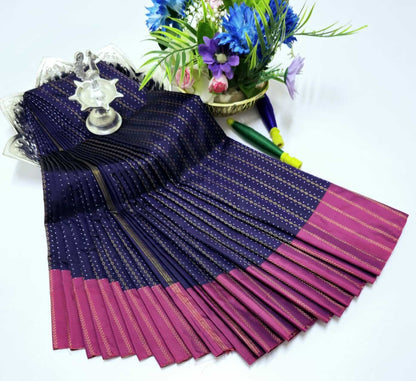 Grand Soft Silk Saree with Zari Pallu – Wedding & Party Wear