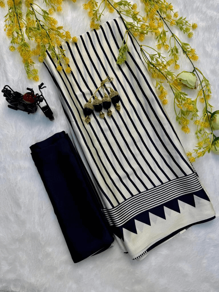 Premium Crepe Silk Saree – Designer Collection