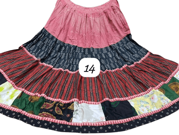 Ajrakh Elegance Skirt – 5 Meter Full Flair Collection