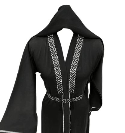 Diamond Chain Abaya – Front Open Luxury Collection