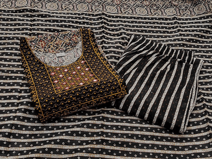 Premium Cotton Three Piece Set – Complete Kurti Collection