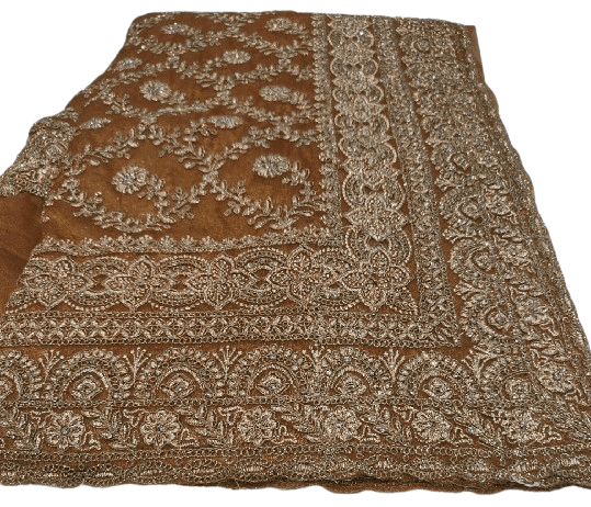 Twillnet Bridal Saree – Heavy Jarkan Glitter Collection