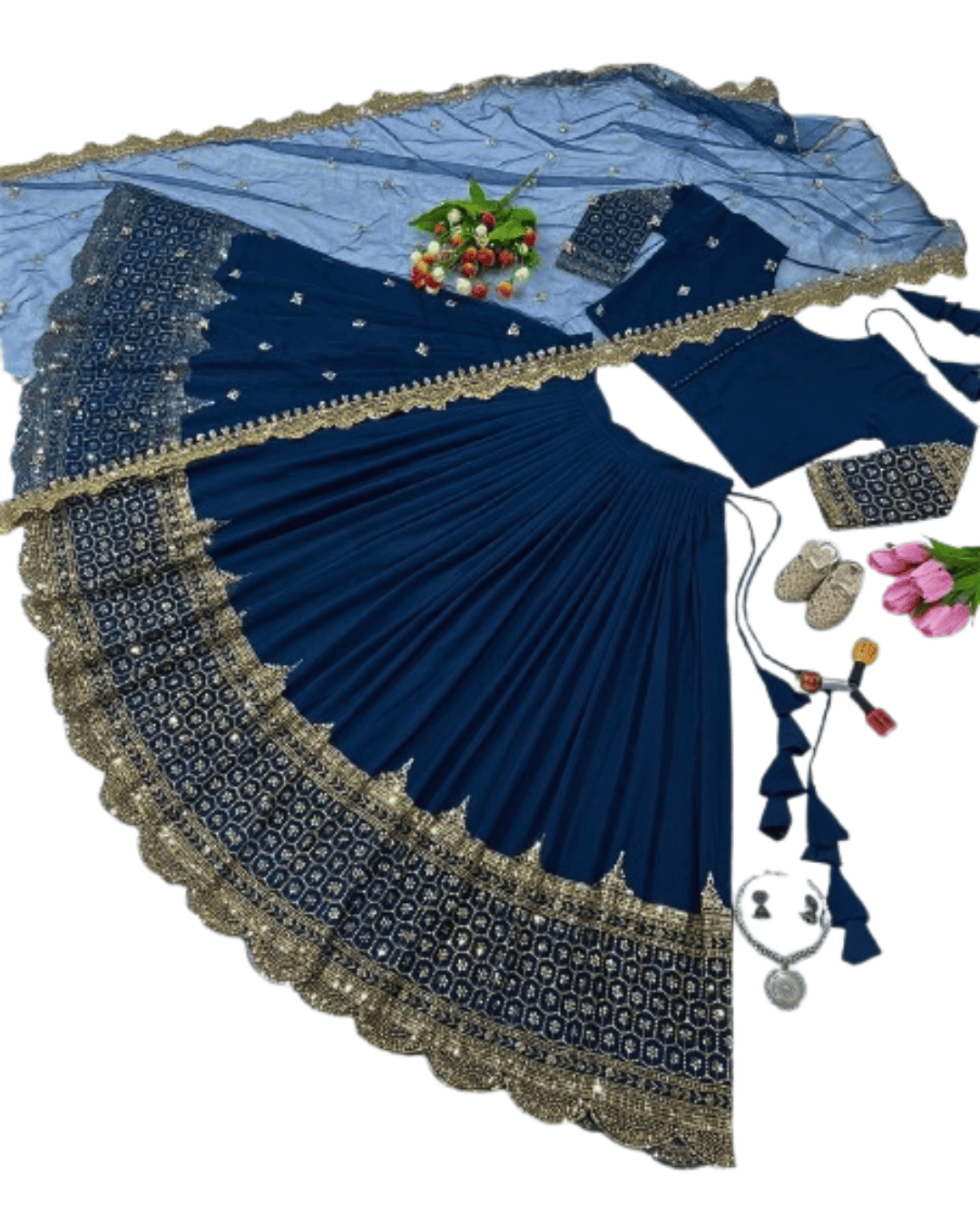 Lehenga with Choli & Dupatta