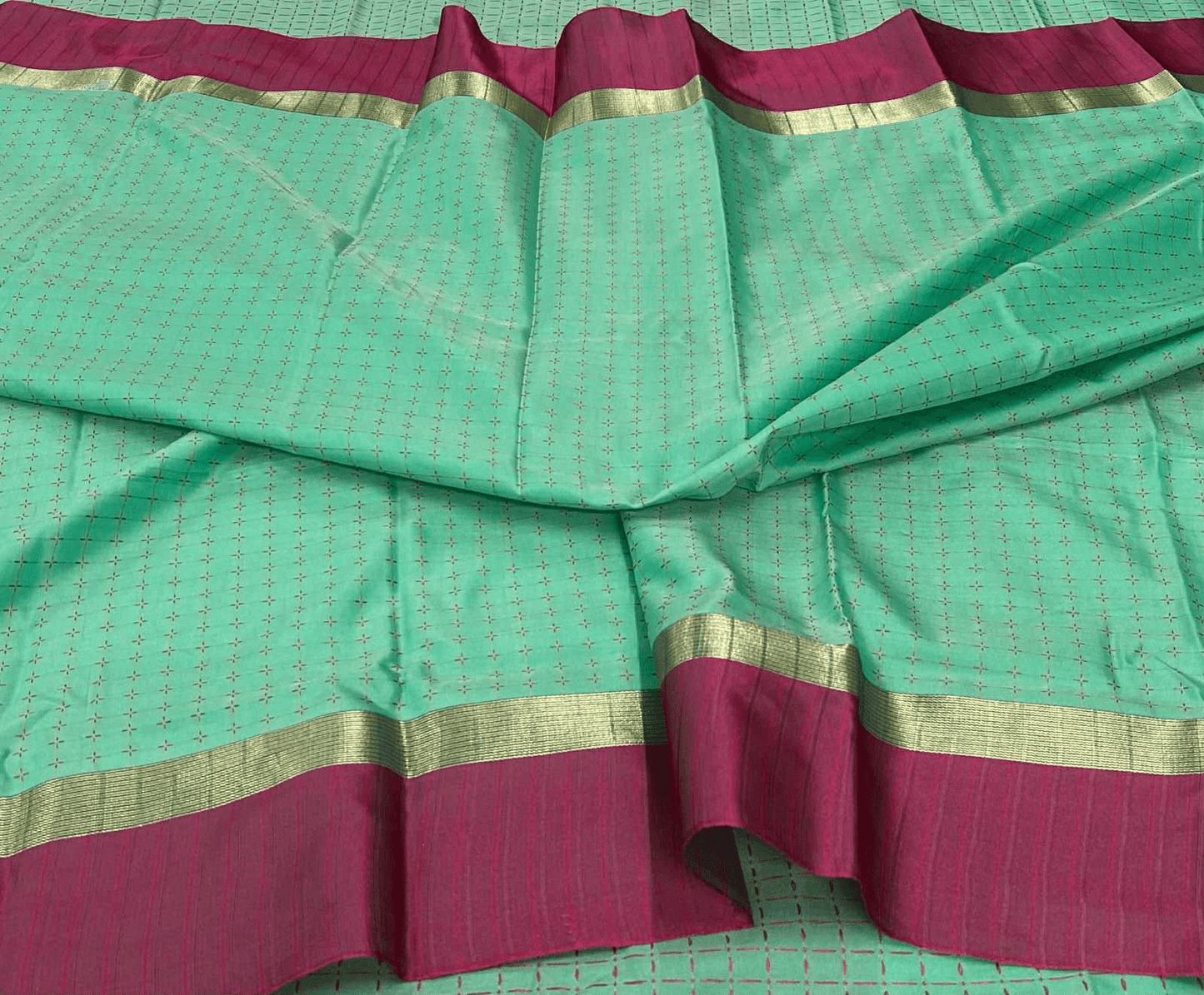 Plus Art Silk Saree with Blouse – Elegant Traditional Wear