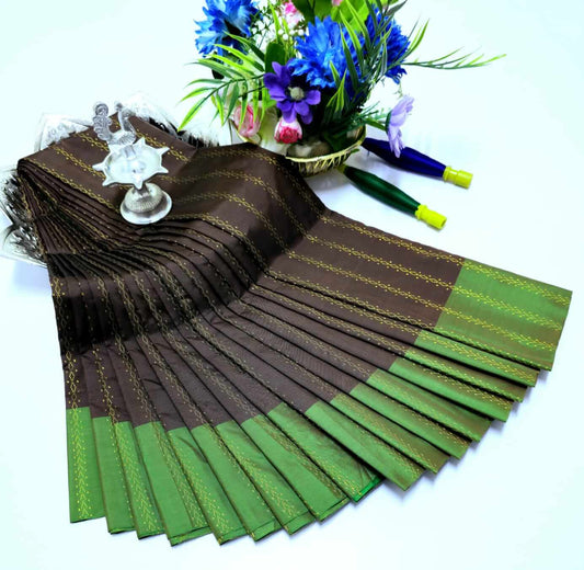 Grand Soft Silk Saree with Zari Pallu – Wedding & Party Wear