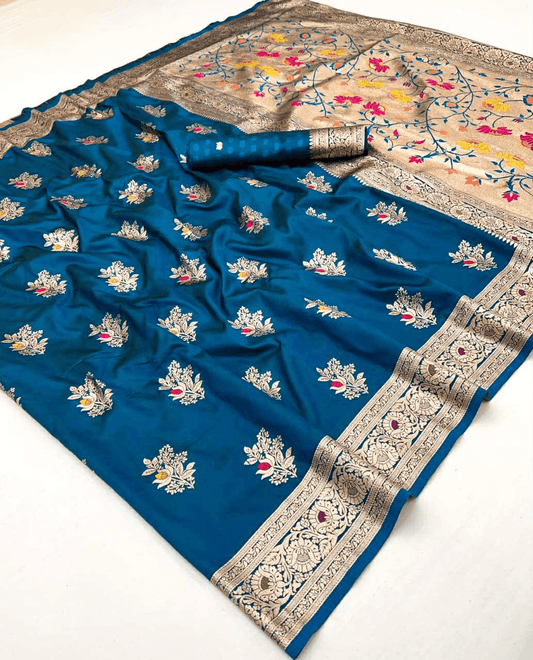 Banarasi Silk Saree – Meenakari Weaving Collection with Rich Pallu