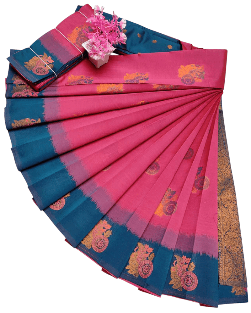 Trendy Self Dye & Dye Silk Saree – Grand Zari Work