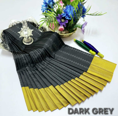Grand Soft Silk Saree with Zari Pallu – Wedding & Party Wear