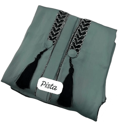 Diamond Chain Abaya – Front Open Luxury Collection