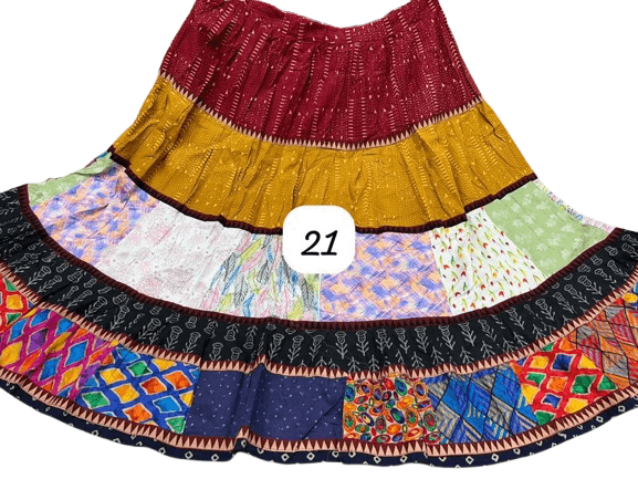 Ajrakh Elegance Skirt – 5 Meter Full Flair Collection