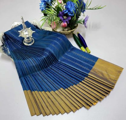 Grand Soft Silk Saree with Zari Pallu – Wedding & Party Wear
