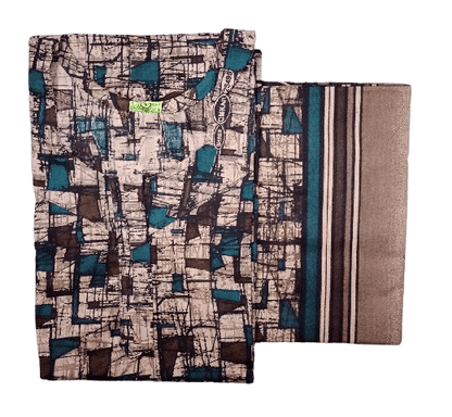 Pure Cotton Nighty with Dupatta Set – Batik Design Collection