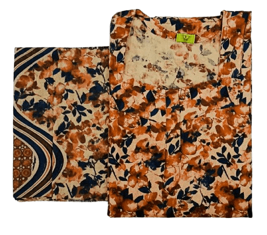 Pure Cotton Nighty with Dupatta Set – Batik Design Collection