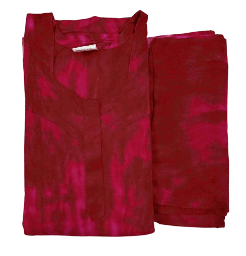 Pure Cotton Nighty with Dupatta Set – Batik Design Collection